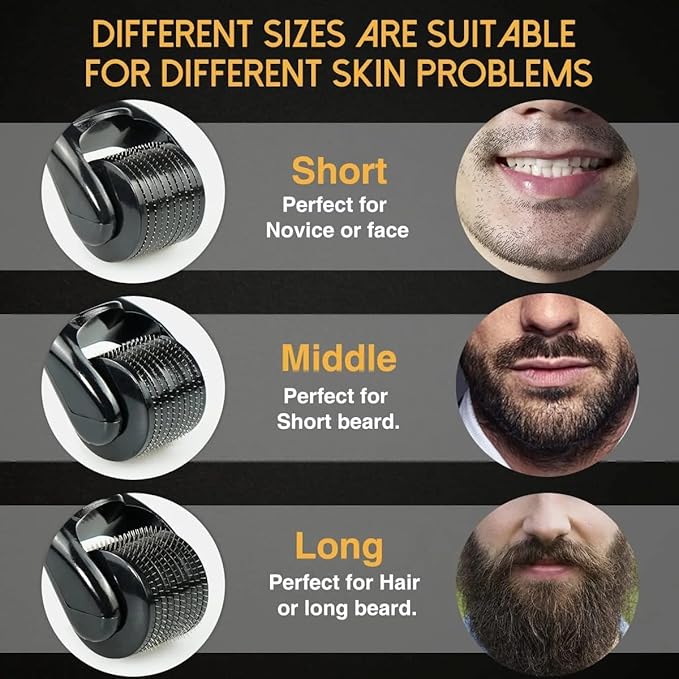 DERMAROLLER PER CADUTA CAPELLI TRATTAMENTO POST TRAPIANTO CAPELLI VISO BARBA