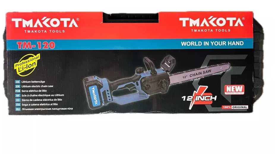 Motosega a Batteria 12 Mini Motosega Completa 2 batterie 21V 6000 mAh 12 Pollici