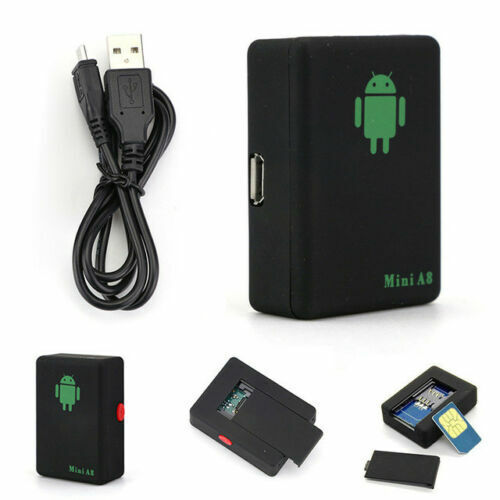LOCALIZZATORE/ Microspia Ambientale Mini A8 GPS SATELLITARE CON SIM