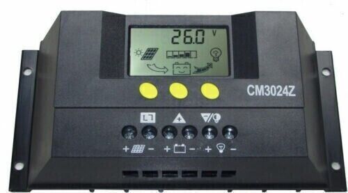 REGOLATORE DI CARICA 30A 50A per PANNELLI SOLARI 12V/24V AUTOMATICO PANNELLO