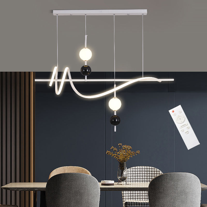 LAMPADA A SOSPENSIONE LAMPADARIO SOFFITTO PENDENTE LED MODERNO BIANCOE NERO