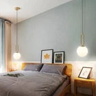 Lampadario A Sospensione Elegante con Sfera Di Vetro Attacco G9 in oro