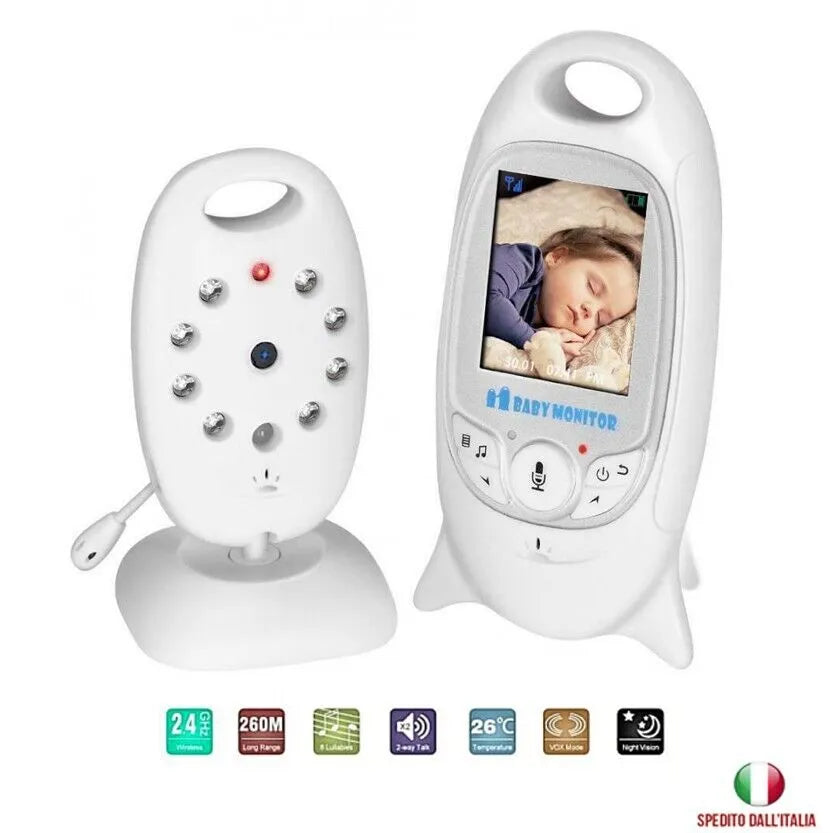 BABY CONTROLLO SONNO BAMBINO NEONATO AUDIO VIDEO CONTROL MONITOR SORVEGLIANZA