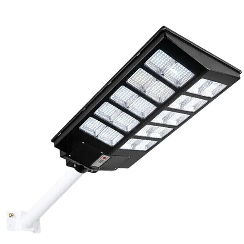 LAMPIONE STRADALE LED 1500 W CON PANNELLO SOLARE TELECOMANDO CREPUSCOLARE FARO